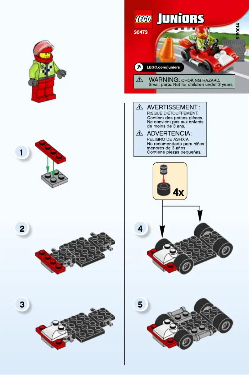 Page n°1 - Manuel utilisateur Lego Juniors 30473