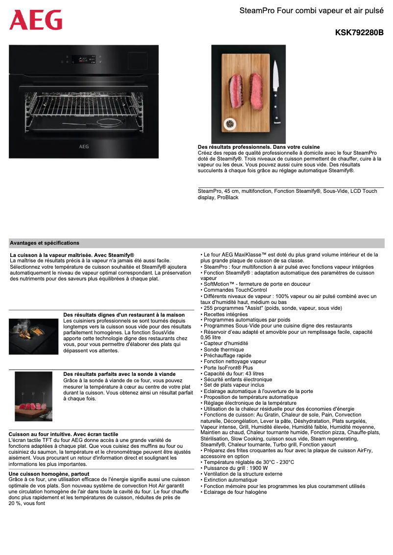 Image de la première page du manuel de l'appareil KSK792280B