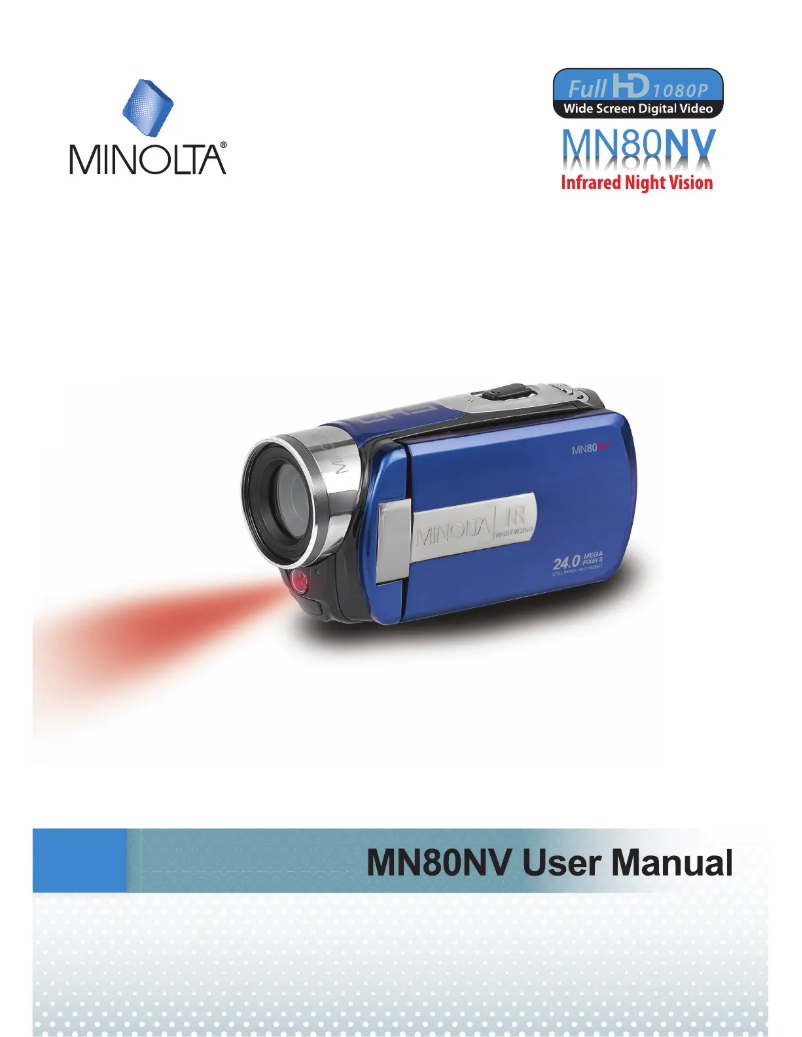 Page n°1 - Manuel utilisateur Konica Minolta MN80NV