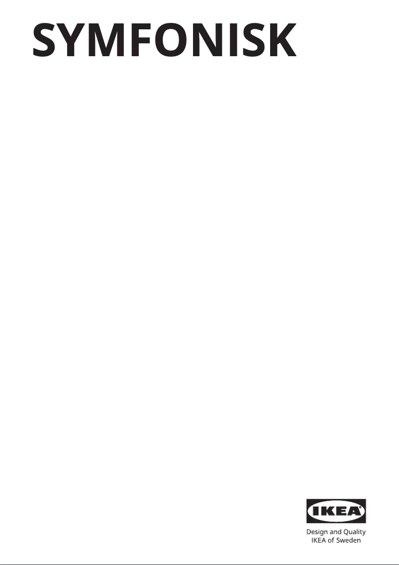 Image de la première page du manuel de l'appareil SYMFONISK 505.687.16