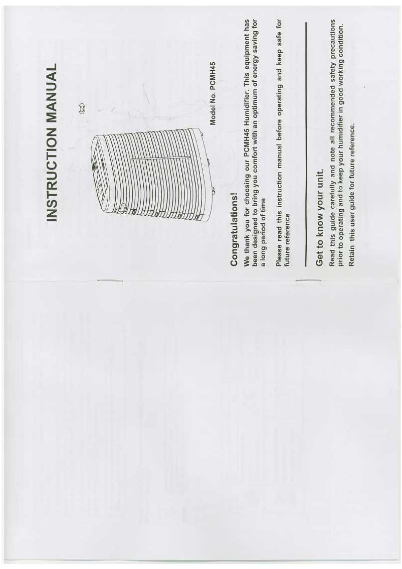 Page 1 de la notice Manuel utilisateur Prem-I-Air EH1219