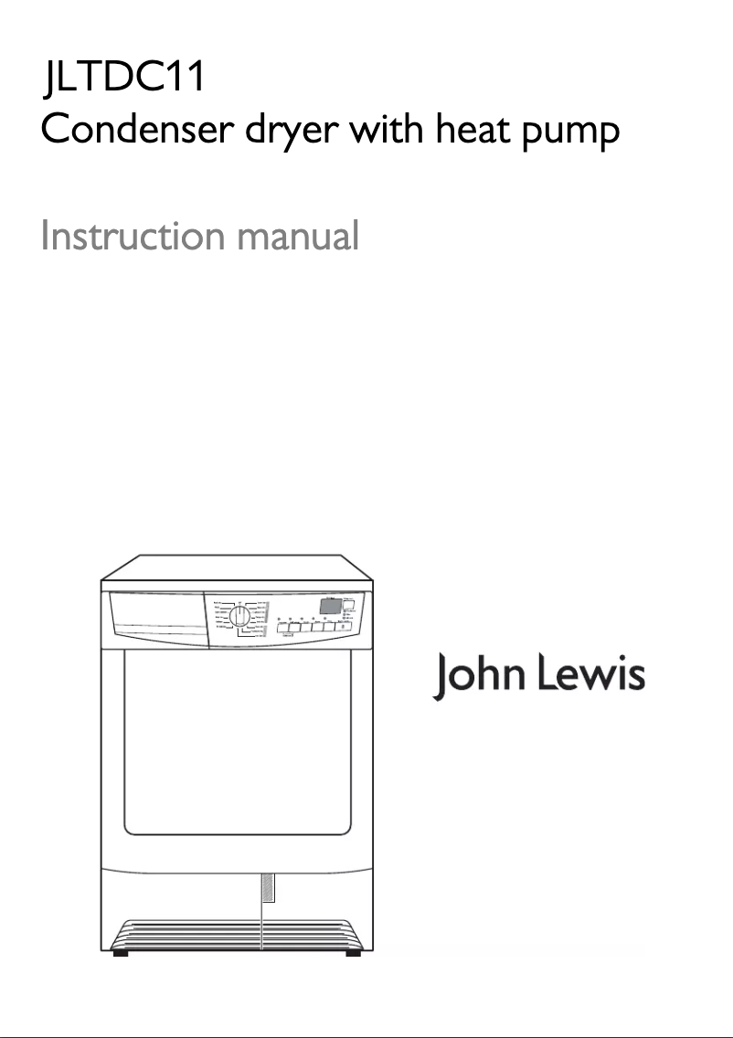 Page n°1 - Manuel utilisateur John Lewis JLTDC 11