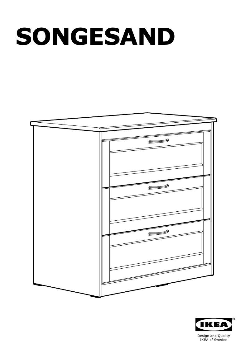 Página 1 del manual Manual de usuario Ikea SONGESAND 903.667.64