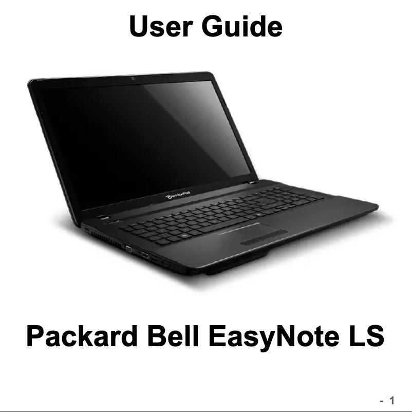 Page n°1 - Manuel utilisateur Packard Bell EasyNote LS