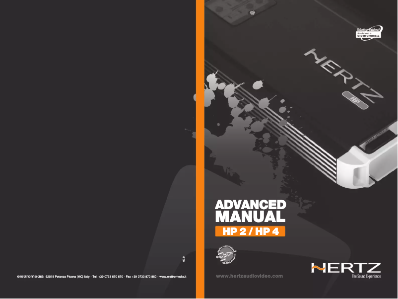 Page 1 de la notice Manuel utilisateur Hertz HP 4