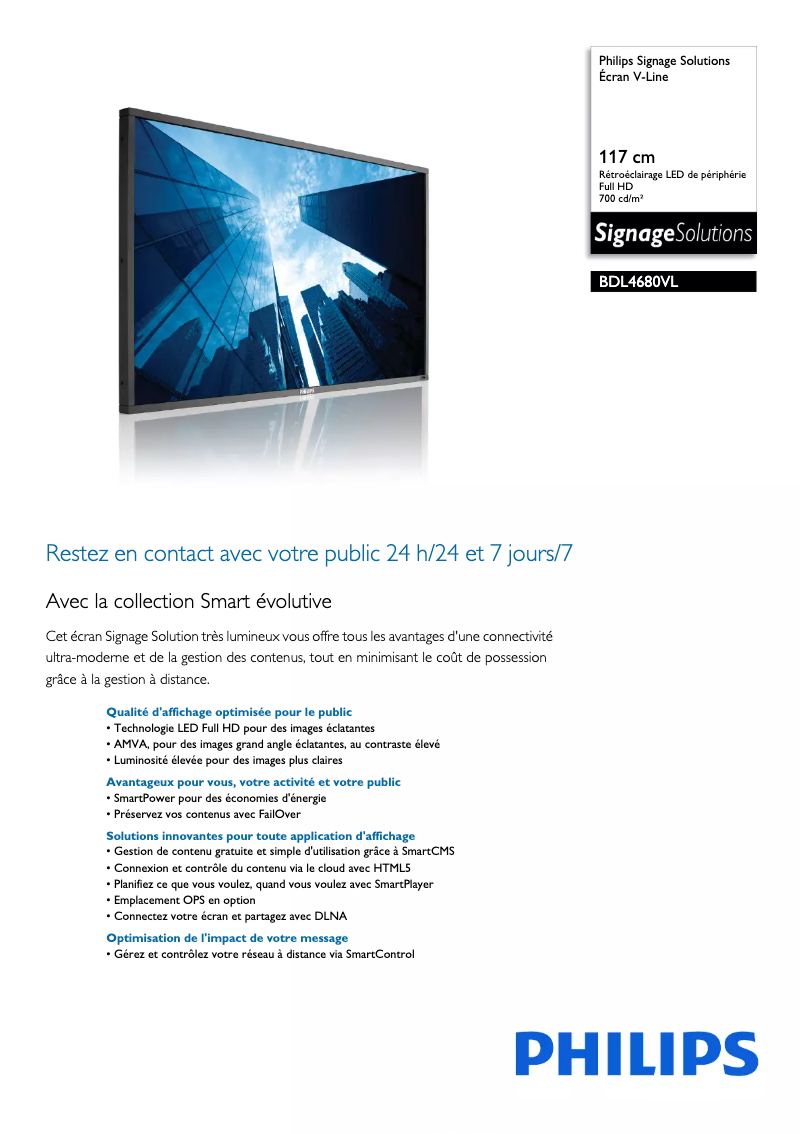 Image de la première page du manuel de l'appareil BDL4680VL