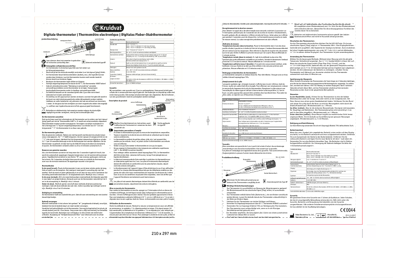 Page 1 de la notice Manuel utilisateur Kruidvat MT1681-K