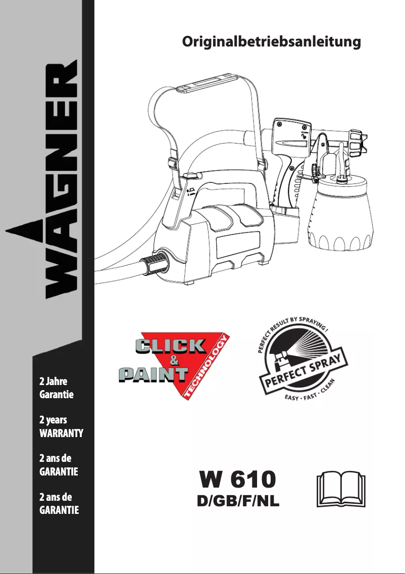 Page 1 de la notice Manuel utilisateur Wagner W 610