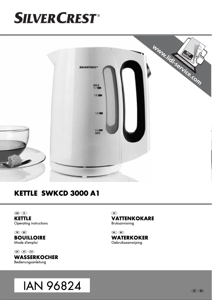 Image de la première page du manuel de l'appareil SWKCD 3000 A1