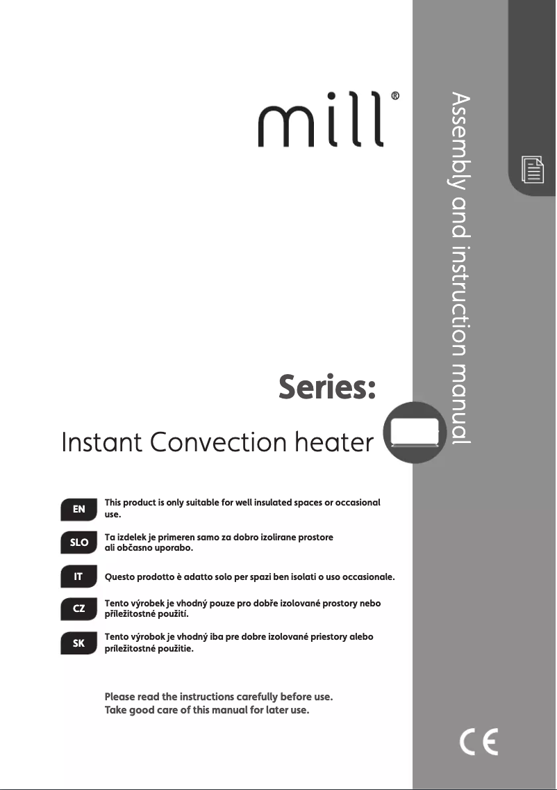 Page n°1 - Manuel utilisateur Mill CO2200LEDMAX