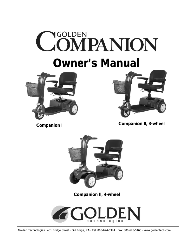 Página 1 del manual Manual de usuario Golden Companion II
