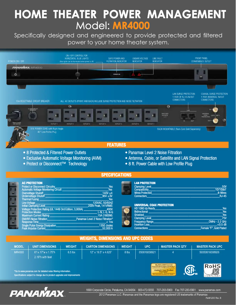 Image de la première page du manuel de l'appareil MR4000