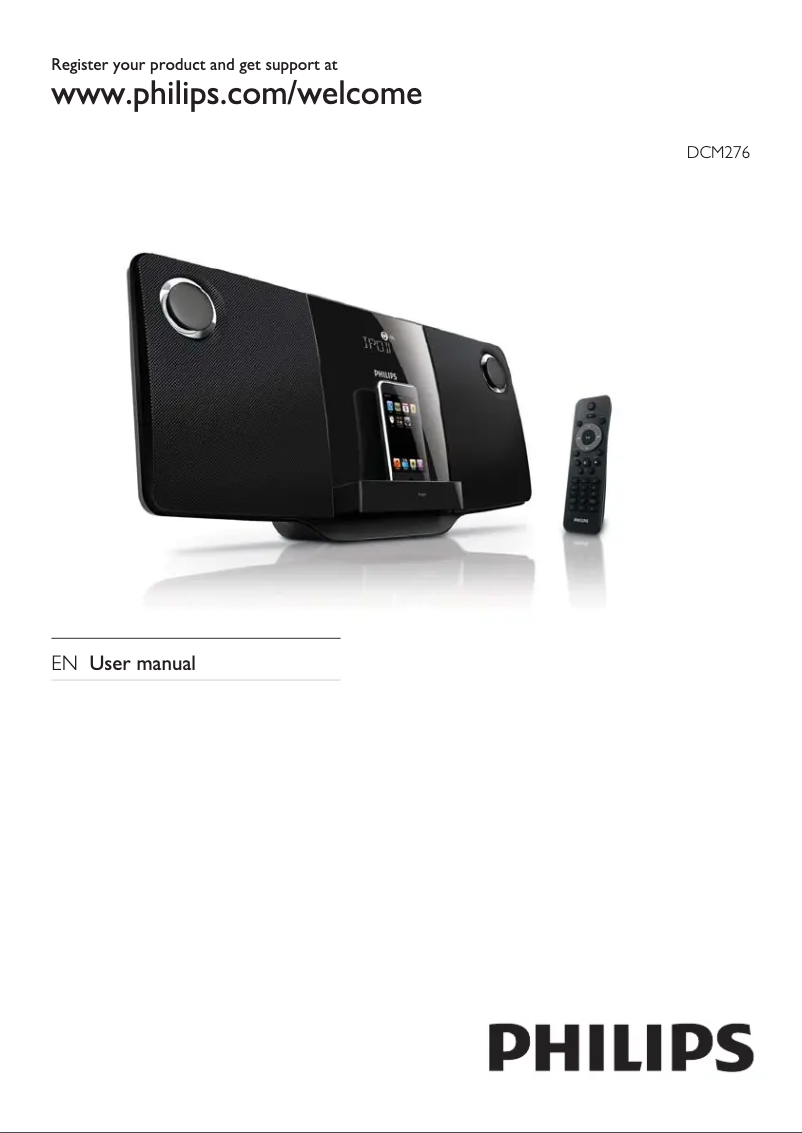 Page n°1 - Manuel utilisateur Philips DCM276