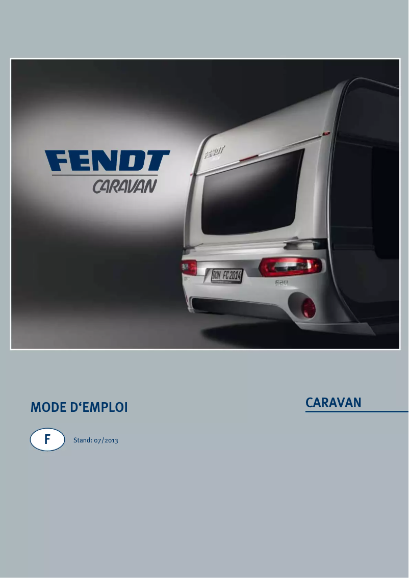 Page 1 de la notice Manuel utilisateur Fendt Vision