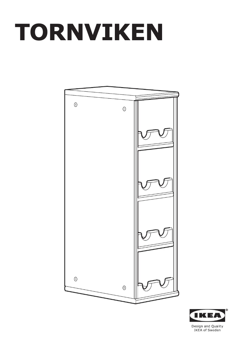 Page 1 de la notice Manuel utilisateur Ikea TORNVIKEN 103.590.36