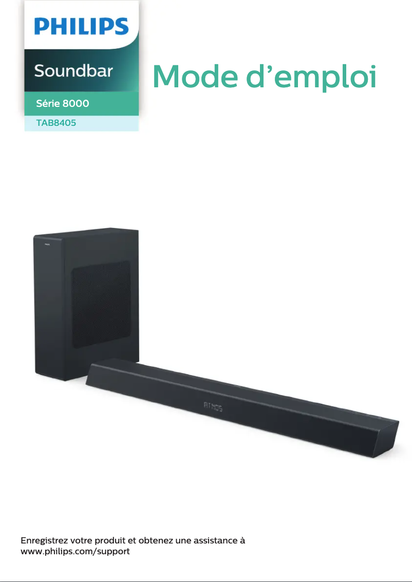 Page n°1 - Manuel utilisateur Philips TAB8405