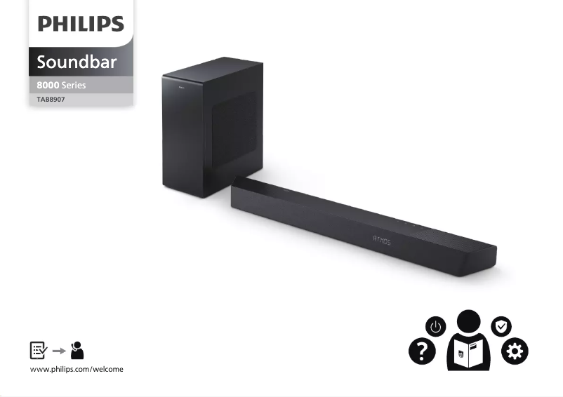 Page 1 of the manual Quick Start Guide Philips TAB8907