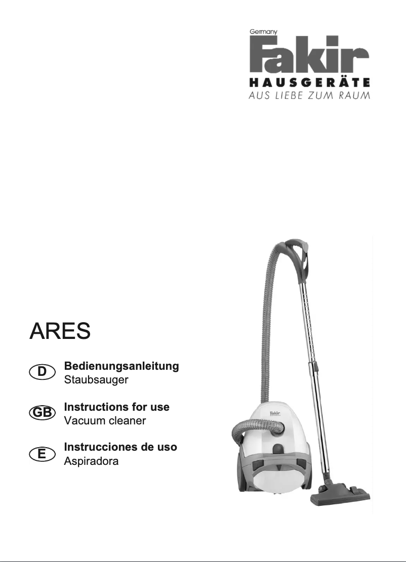 Image de la première page du manuel de l'appareil Ares