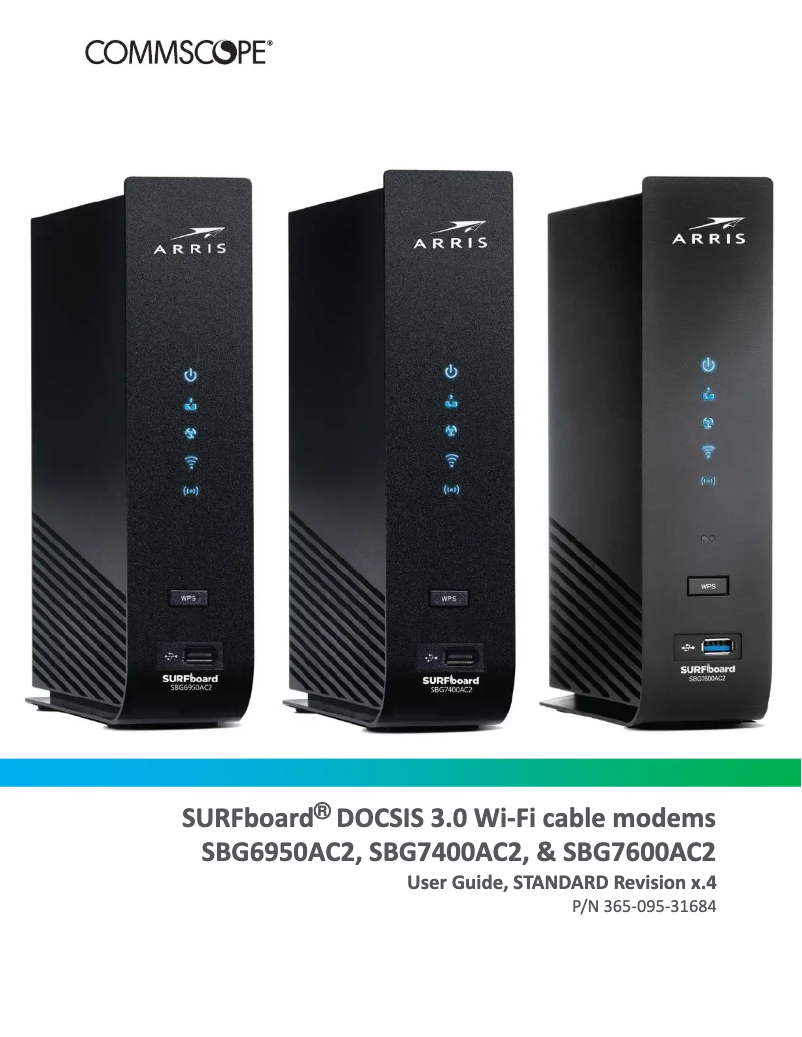 Page 1 de la notice Manuel utilisateur Arris SURFboard SBG6950AC2