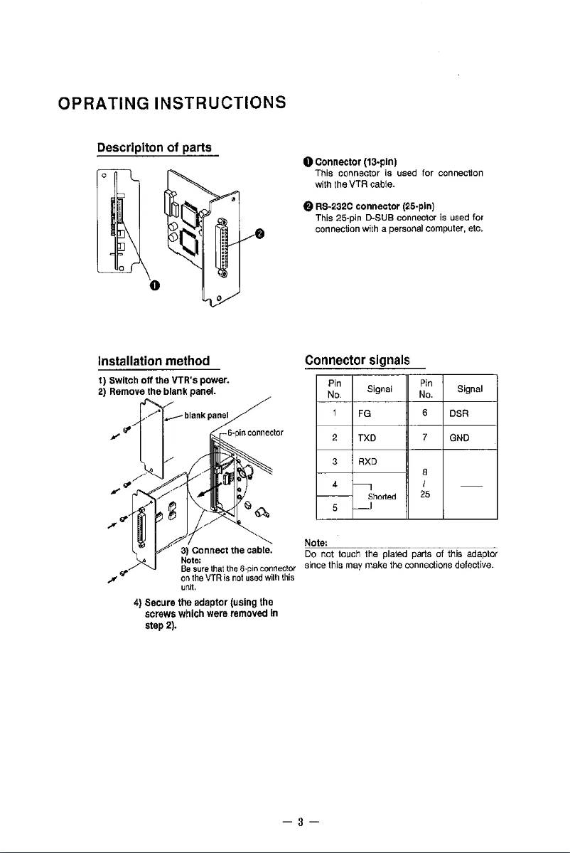 Page 1 de la notice Manuel utilisateur Panasonic AG-LA672E