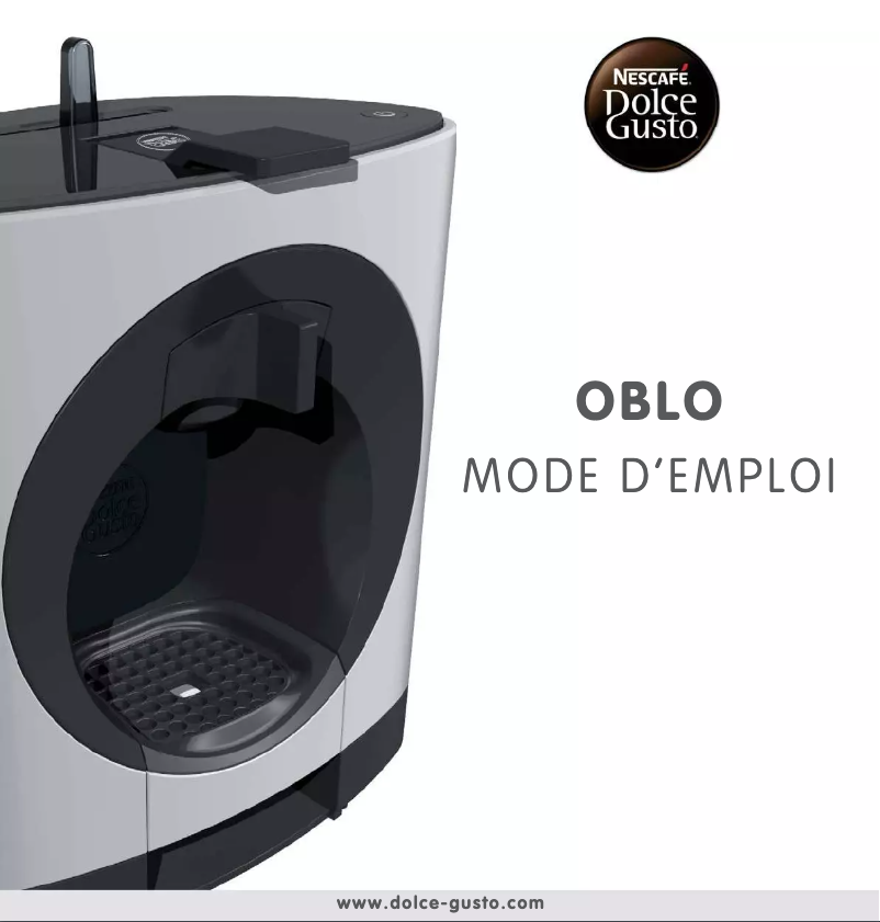 Page 1 de la notice Manuel utilisateur Krups Nescafé Dolce Gusto Oblo