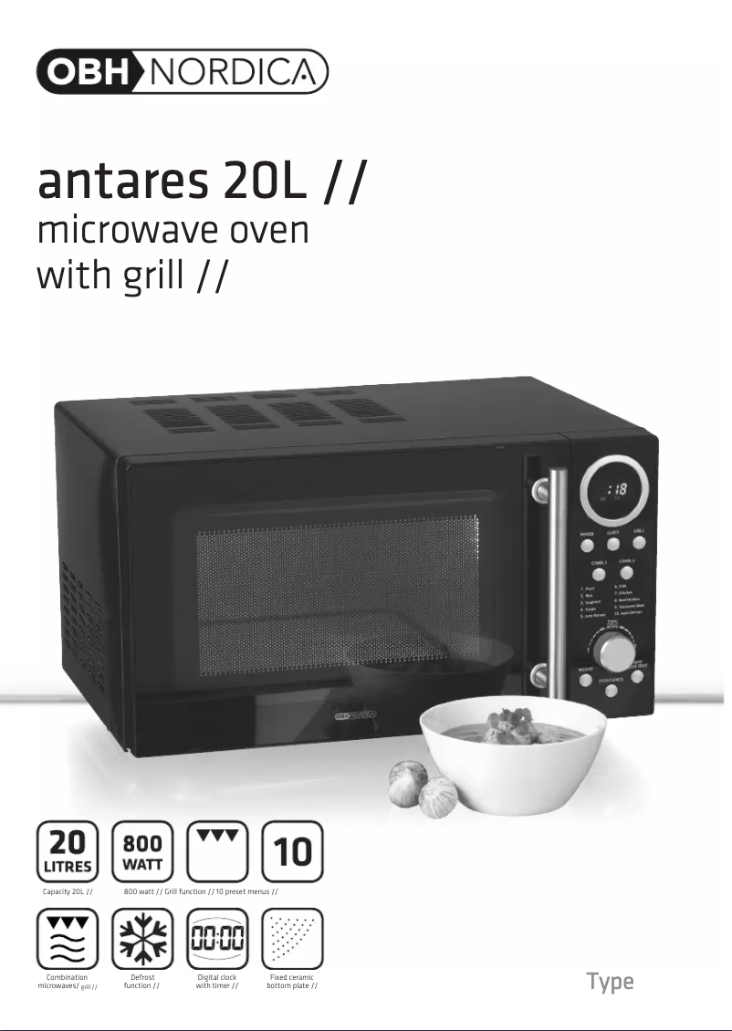 Page n°1 - Manuel utilisateur OBH Nordica Antares