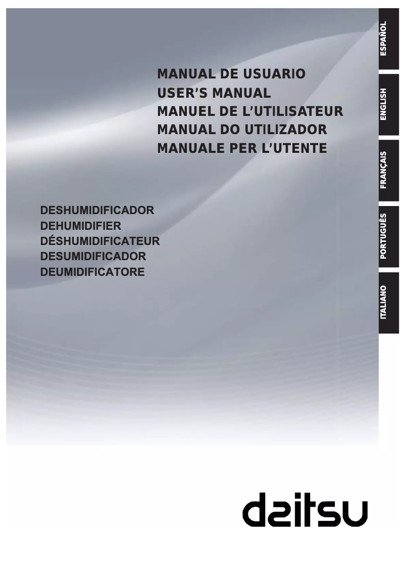 Page 1 de la notice Manuel utilisateur Daitsu ADDH-20