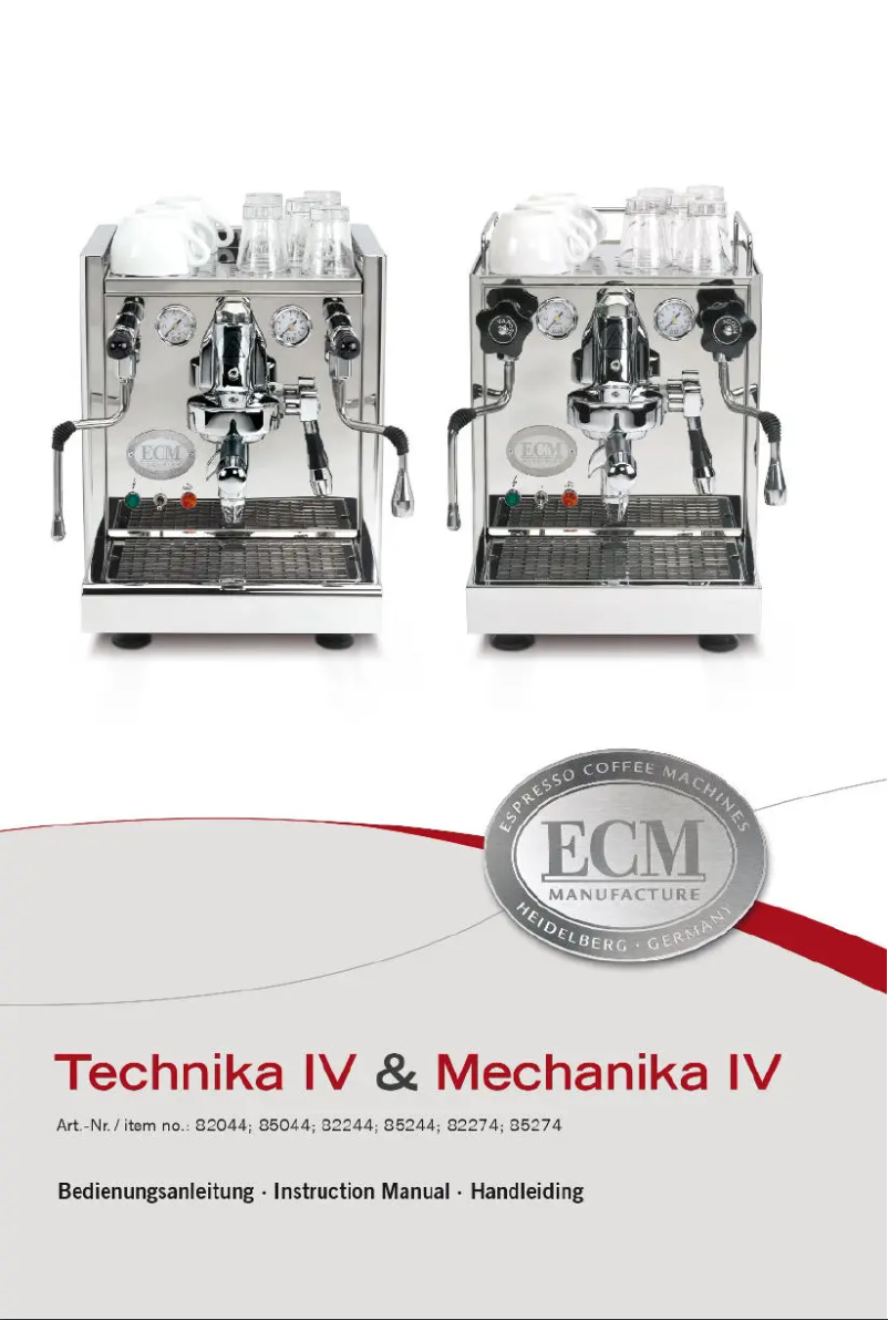 Page n°1 - Manuel utilisateur ECM Mechanika