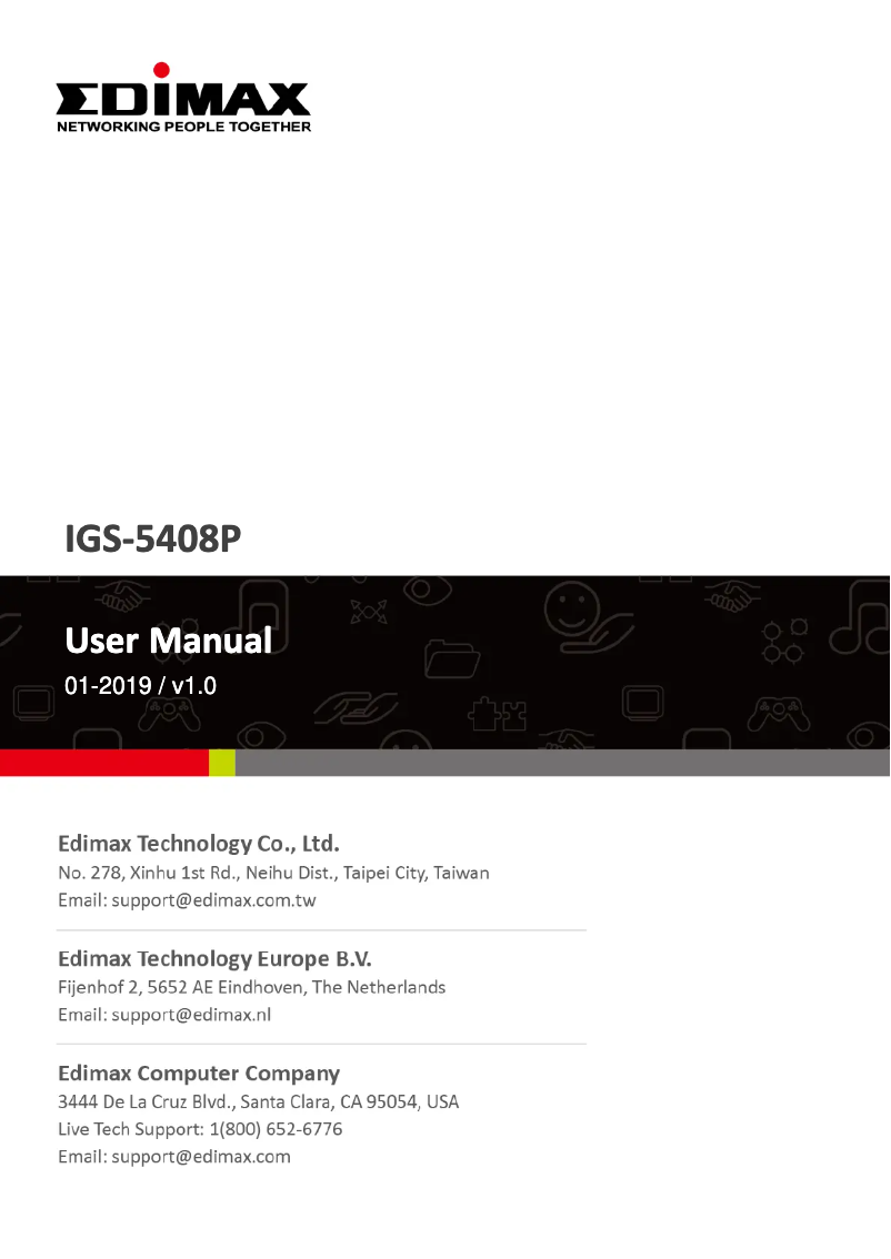 Page n°1 - Manuel utilisateur Edimax IGS-5416P