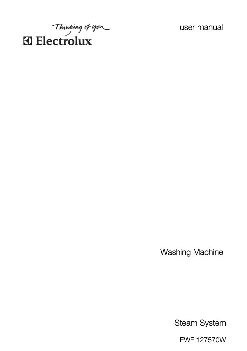 Imagen de la primera página del manual del dispositivo EWF 127570 W