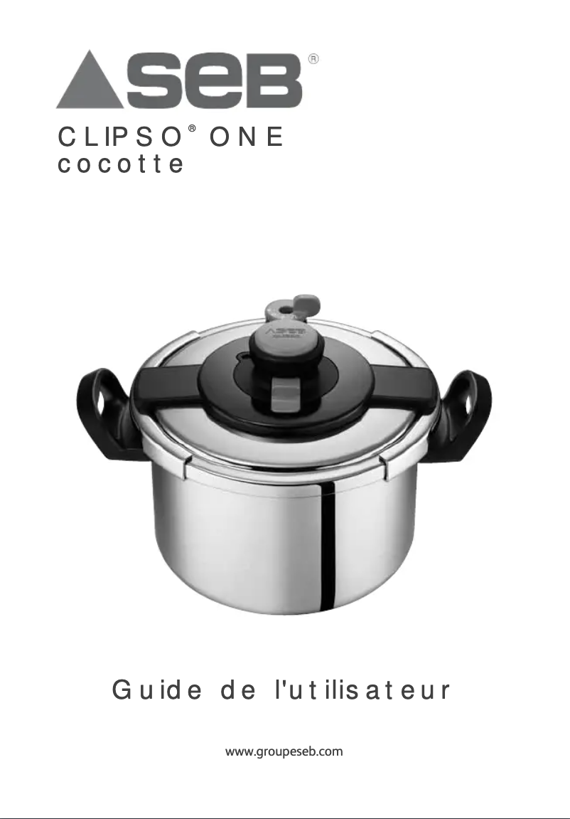 Page 1 de la notice Manuel utilisateur SEB Clipso One P42414