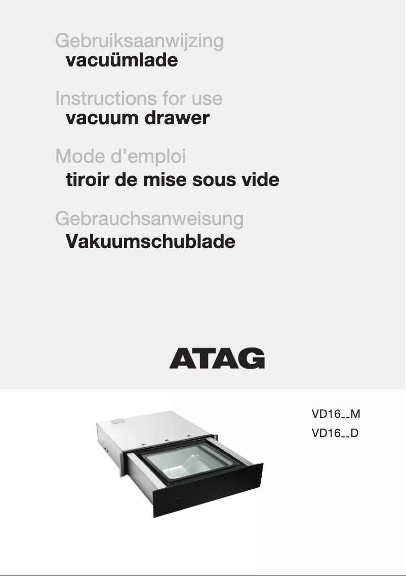 Image de la première page du manuel de l'appareil VD1685M