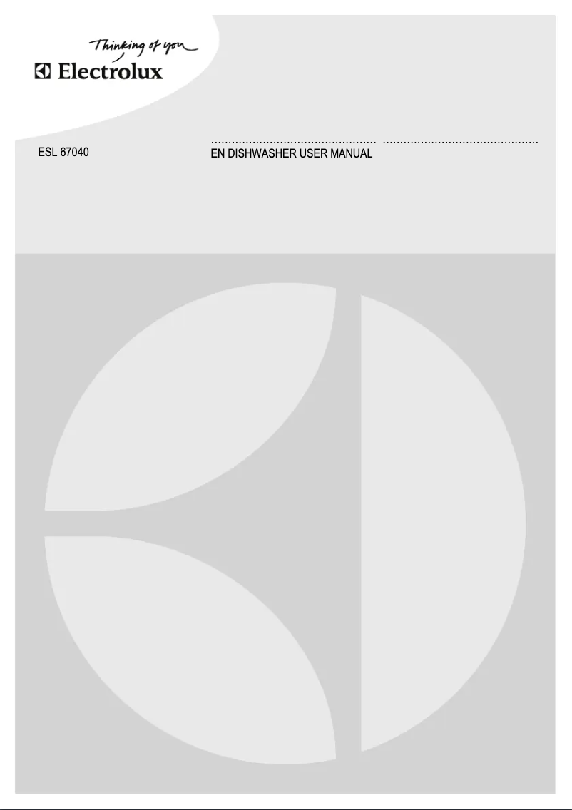 Page 1 de la notice Manuel utilisateur Electrolux ESL67040