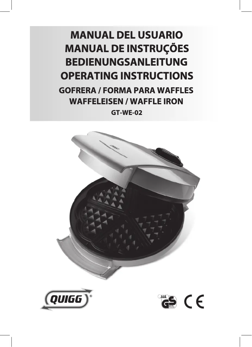 Image de la première page du manuel de l'appareil GT-WE-02