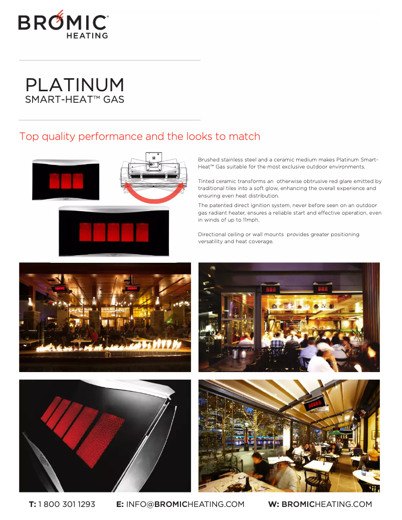 Page 1 de la notice Fiche technique Bromic BH0110004-1