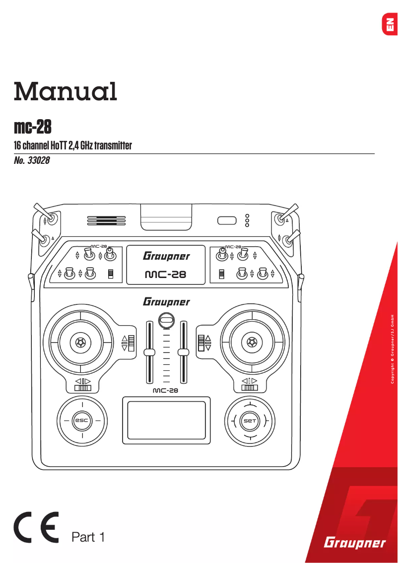 Page n°1 - Manuel utilisateur Graupner mc-28 HoTT