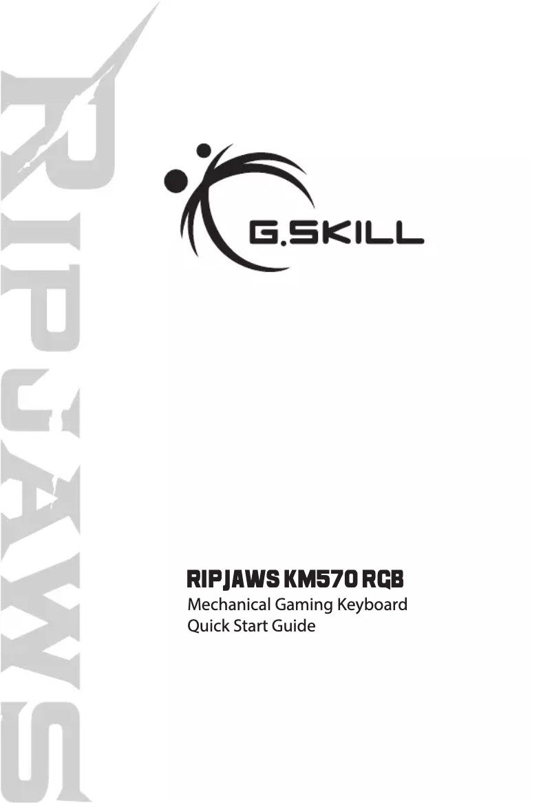 Image de la première page du manuel de l'appareil RIPJAWS KM570 RGB