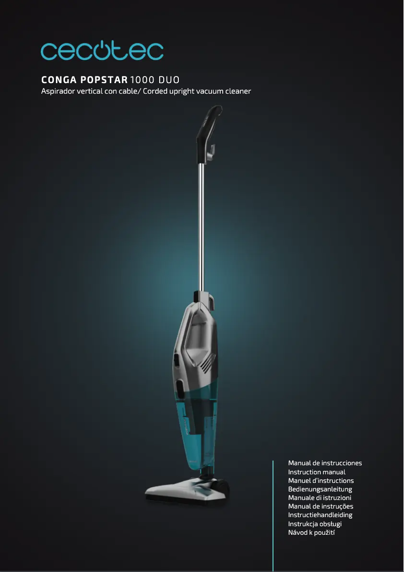 Image de la première page du manuel de l'appareil Conga Popstar 1000 DuoStick Easy