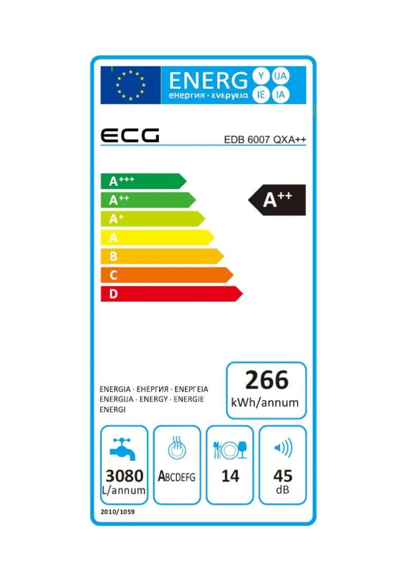 Image de la première page du manuel de l'appareil EDB 6007 QXA++