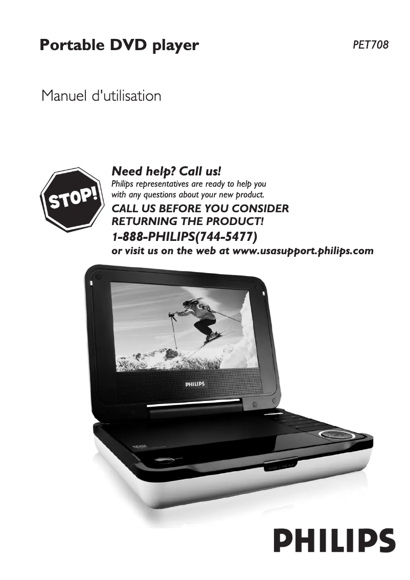 Image de la première page du manuel de l'appareil PET708