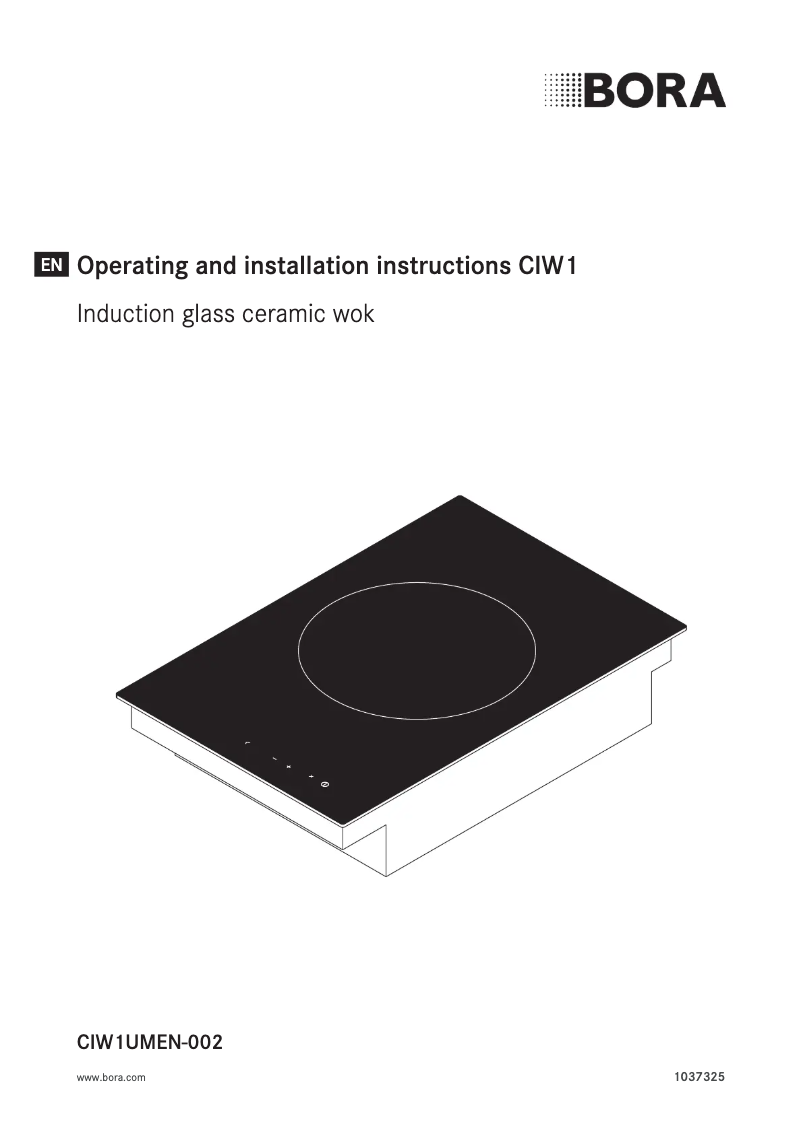 Página 1 del manual Instrucciones / montaje BORA CIW 1