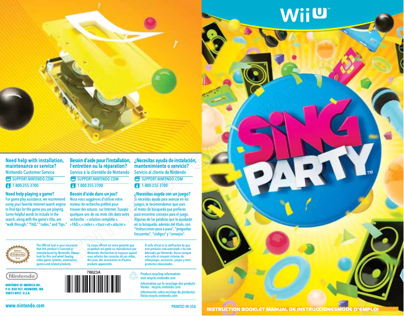 Página 1 del manual Manual de usuario Nintendo SiN (Wii U)