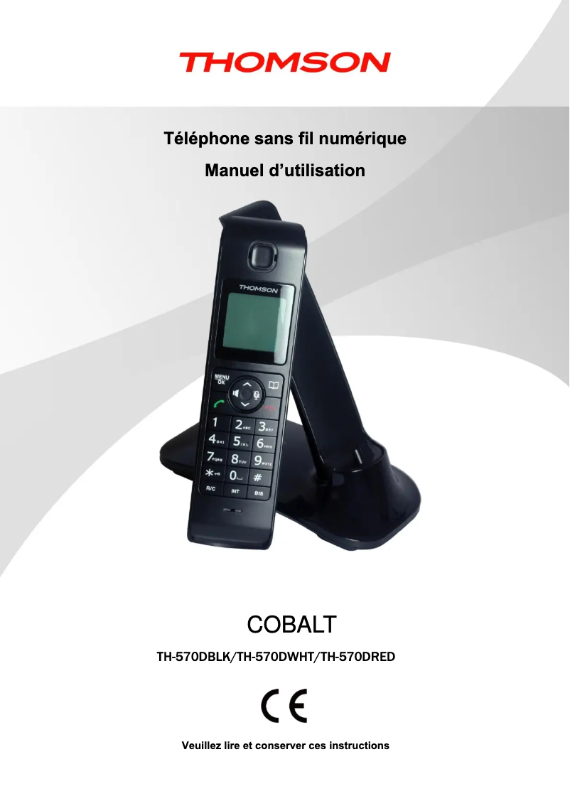 Image de la première page du manuel de l'appareil TH-570D