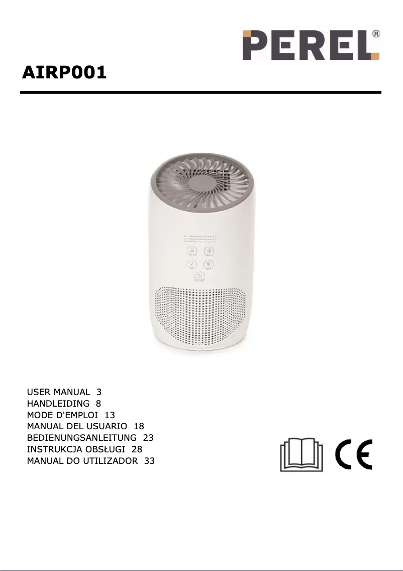 Page 1 de la notice Manuel utilisateur Perel AIRP001