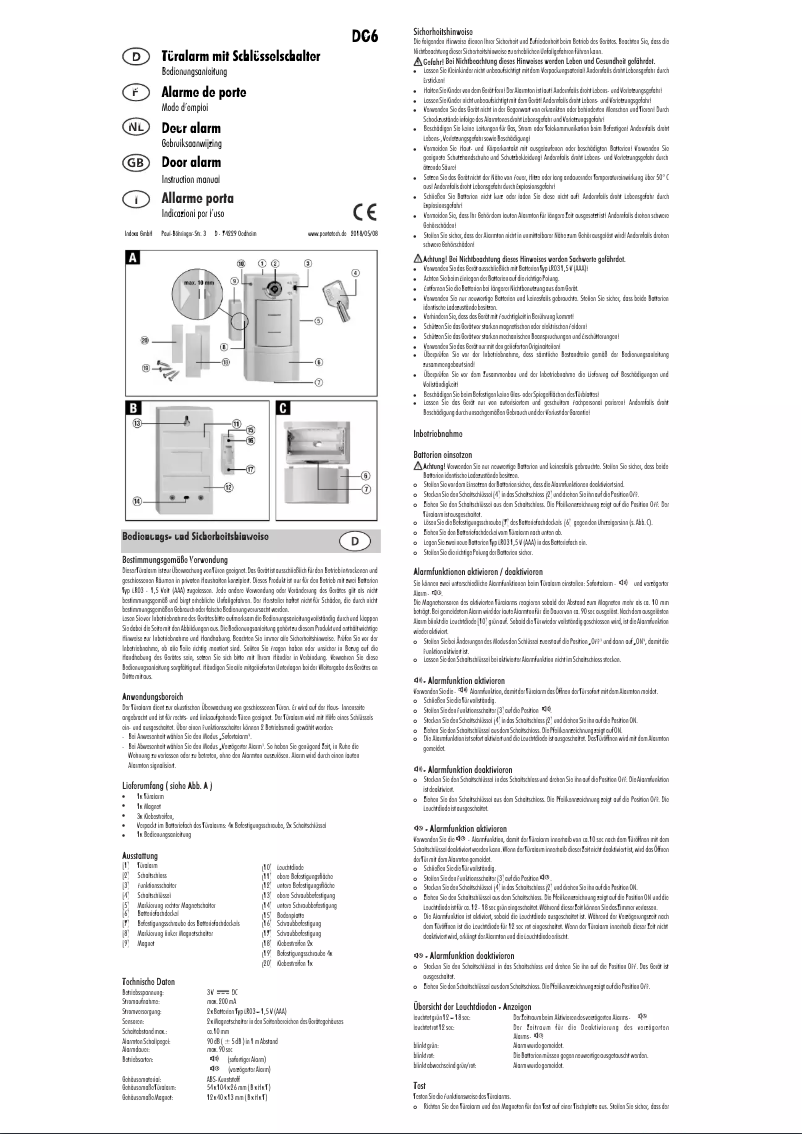 Página 1 del manual Manual de usuario Pentatech DG6