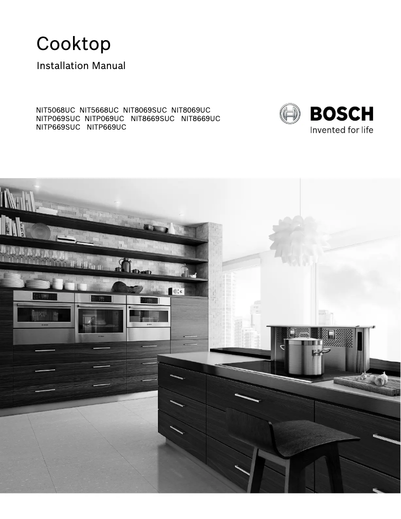 Page 1 of the manual Installation Guide Bosch NITP069UC