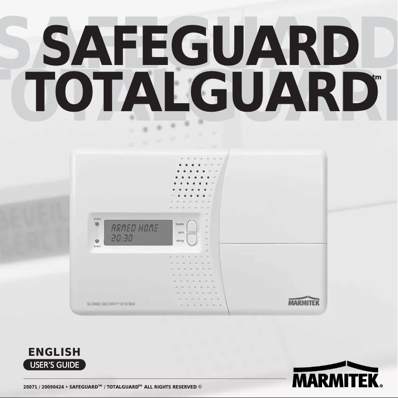 Image de la première page du manuel de l'appareil SC9000