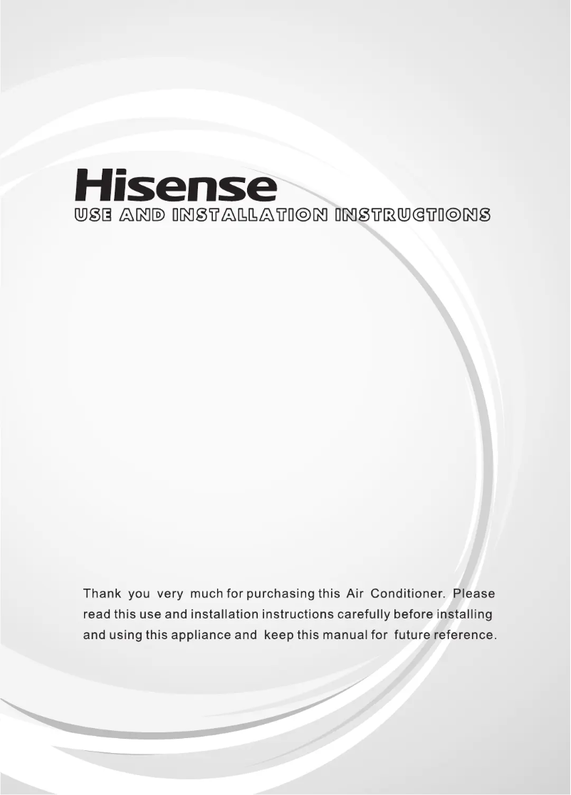 Page n°1 - Guide d'installation Hisense APC12