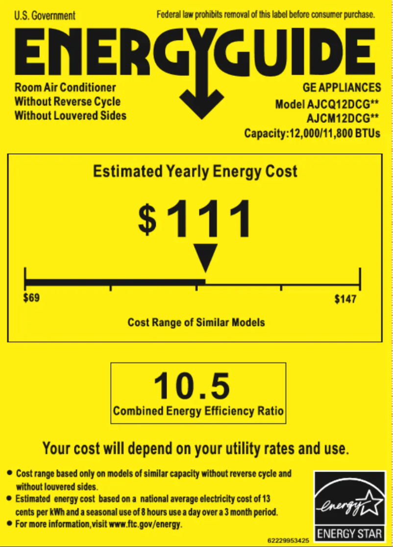 Image de la première page du manuel de l'appareil AJCM12DCG
