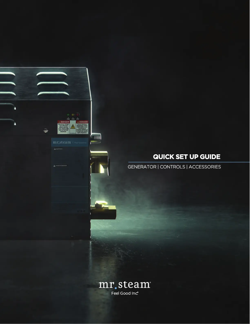 Page 1 de la notice Guide d'installation Mr Steam MS400E